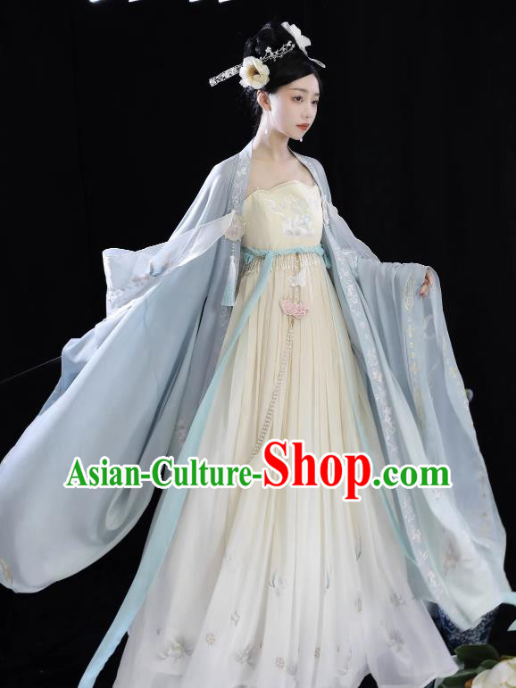 China Woman Hanfu Tang Dynasty Court Empress Dress Ancient Imperial Consort Garment Costumes