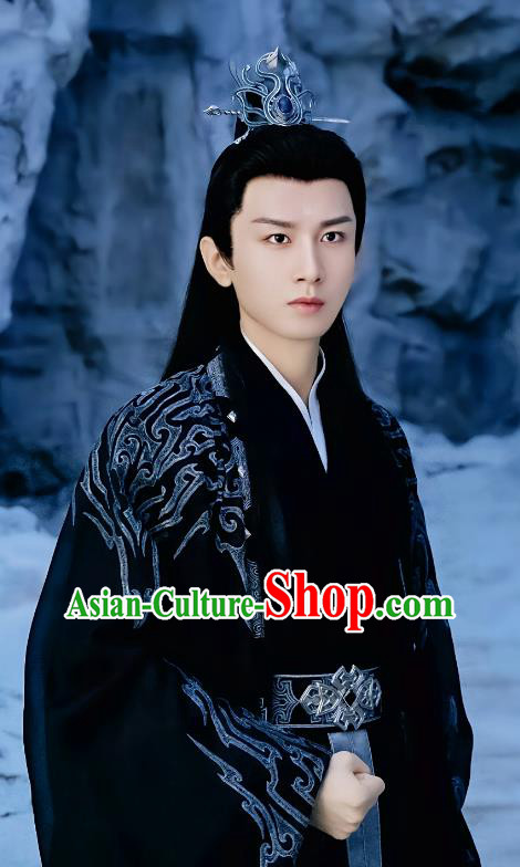 China Ancient TV Series Chen Xiang Ru Xie Lord Ying Yuan Costume Xian Xia Drama Immortal Samsara Swordsman Black Clothing