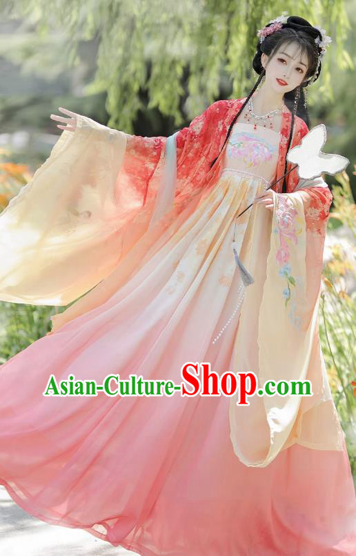 China Tang Dynasty Princess Clothing Traditional Hanfu Woman Costume Ancient Fairy Dresses