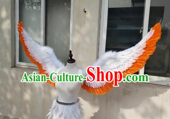 Professional Model Catwalks Props Brazilian Carnival Angel Wings Top Show Feather Wings