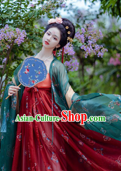 Plus Size Ancient Chinese Female Costumes Tang Dynasty Court Woman Clothing Traditional Empress Hanfu Dress