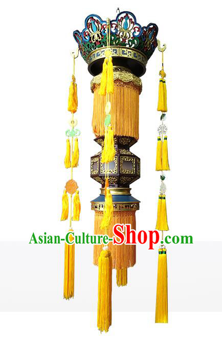 Chinese Handmade Ceiling Lantern Classical Temple Palace Lantern Traditional Floor Lamp