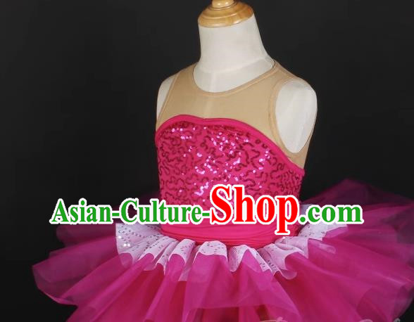Children Gauze Skirt Sequined Stage Costume Ballet Dance Costume Performance Costume
