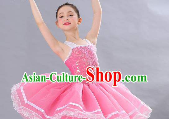 Children Sequined Gauze Skirt Dance Costume Girls Performance Costume Professional Stage Costume Ballet Skirt