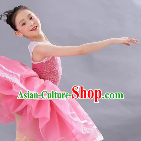 Children Sequined Gauze Skirt Dance Costume Girls Performance Costume Professional Stage Costume Ballet Skirt
