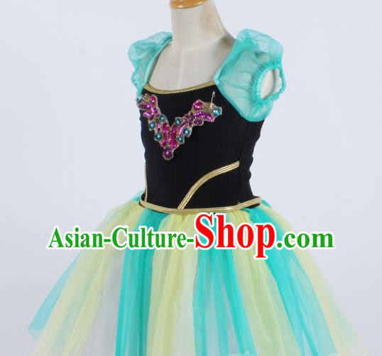 Girl Puffy Gauze Dress Stage Costume