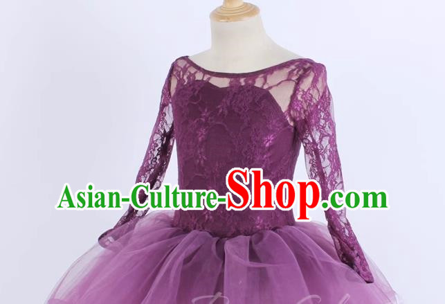 Children Girls Lace Adult Gauze Dress Princess Dress Performance Costume Performance Costume