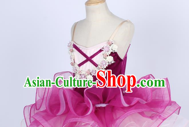 Children Female Princess Dress Spring And Summer Performance Costumes Ballet Skirt Stage Costumes Performance Costumes
