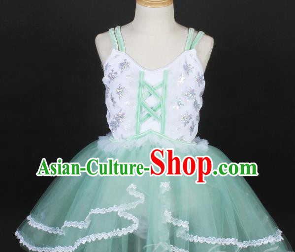 Children Princess Dress Suspenders Spring And Summer Dance Skirt Stage Costume Performance Costume