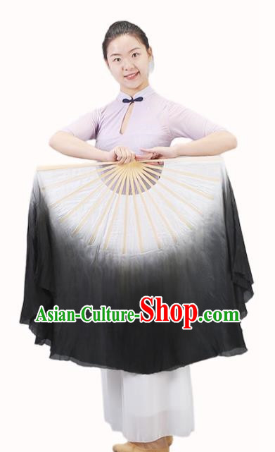 Jiaozhou Yangko Fan Classical Dance Ink Fan Long Fan Dance Fan Silk Professional Dance Fan