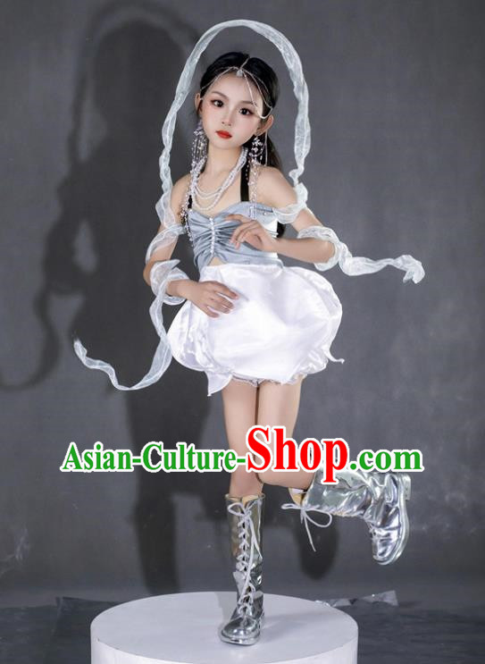Girls Flower Bud Skirt Catwalk Dress Forest Elf Lily Of The Valley Flower Skirt 24 Solar Terms Tide Clothing