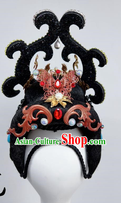 Classical Dunhuang Dance Head Plays A Performance Wig Hair Accessories Dream Back To Kucha Flying A Whole Set Of Hair Temples Ethnic Style