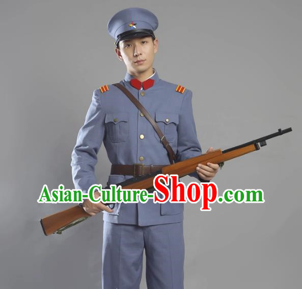 Warlords Of The Republic Of China Anti Beiyang Soldiers Film And Television Performance Cotton And Linen Suits