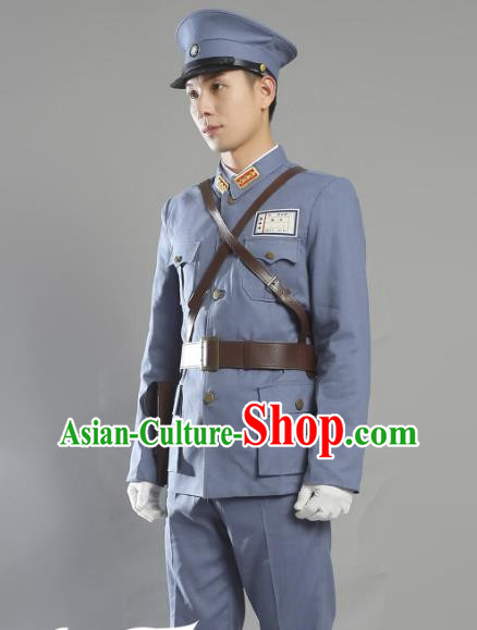 Cotton And Linen Fabrics Were Displayed In Chinese Military Uniforms During The Anti In The Republic Of China