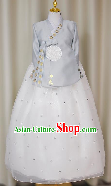 Korean Ladies Hanbok Court Style Bronzing Costumes