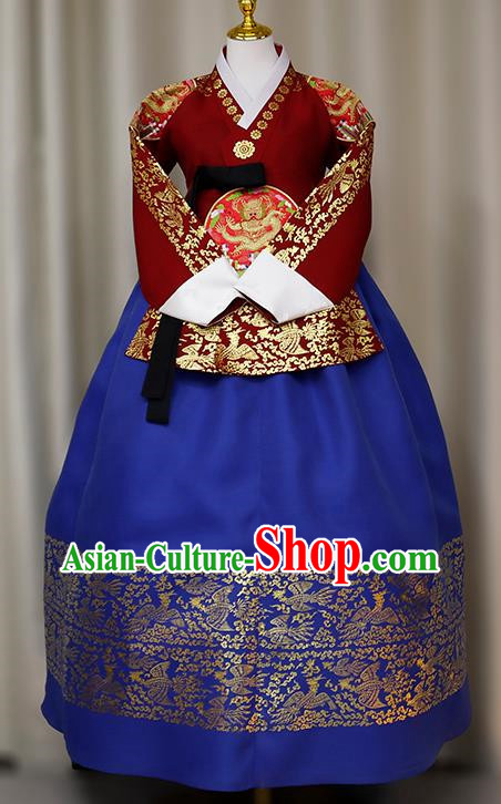 Korean Ladies Hanbok Princess Style Wedding Costumes