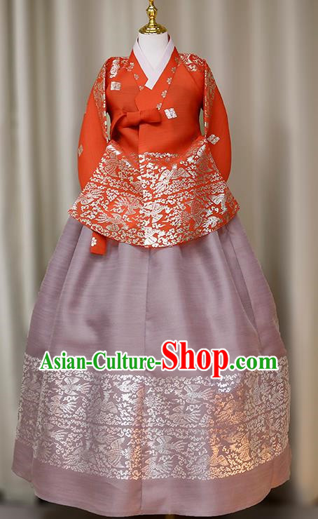Korean Ladies Hanbok Ironing Silver Princess Wedding Costume