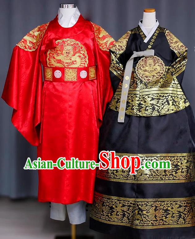 Bride And Groom Wedding Couple Hanbok Wedding Toast Dress Son Princess Clothing