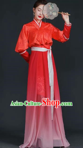 China Style Stage Catwalk Show Costumes Long Trailing Cheongsam Team Dress Art Examination Clothes