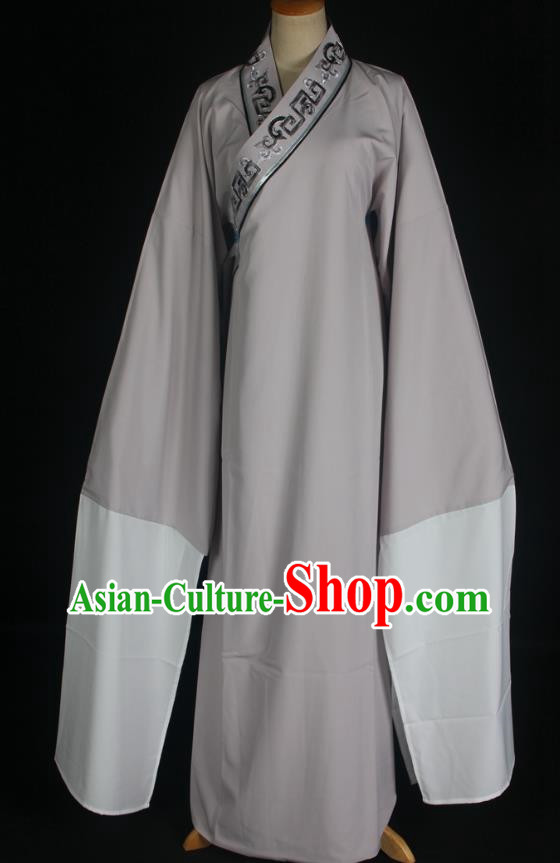 Light Gray Peking Opera Niche Clothes Poor Scholar Jacket Opera Costume Yue Opera Pearl Tower Bong Tang Huangmei Opera
