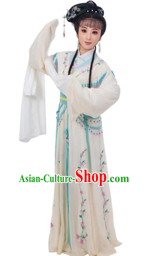 Beige Huadan Costume Yue Opera Miss Xiaodan Costume Chinese Style Ancient Costume