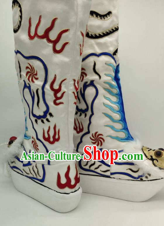 White Tiger Boots Wusheng Boots Opera Shoes Melaleuca Soles