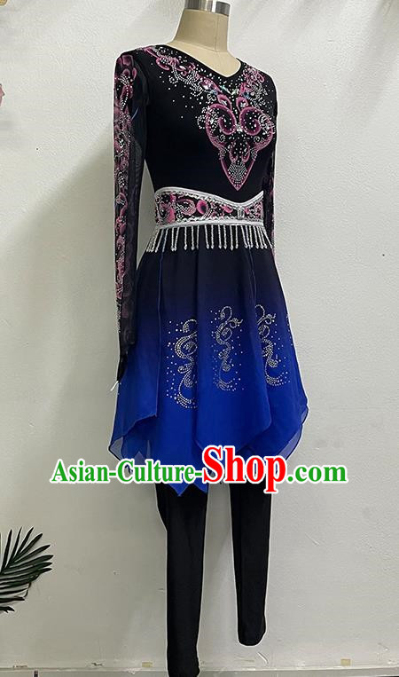 Uighur Performance Elegant Self Cultivation National Style Art Test Practice China Xinjiang Performance Dance Costume