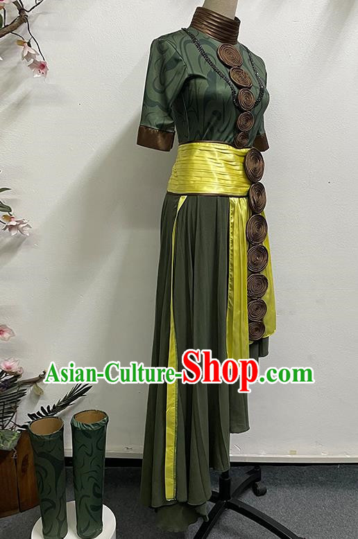 Dai Nationality Qinghe Solo Dance Under The Moon National Performance Dance Costume