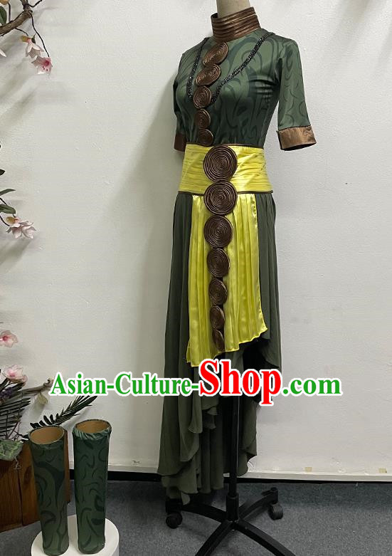 Dai Nationality Qinghe Solo Dance Under The Moon National Performance Dance Costume