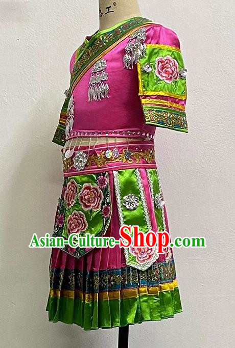 Miao Ethnic Minority Dance Costume Tujia Women Solo Dance Performance Costume