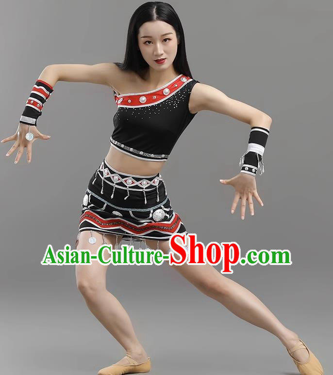 Ethnic Minority Performance Clothing Wa Dance Clothing Solo Dance Art Examination Clothing Female Self Cultivation Performance Clothing