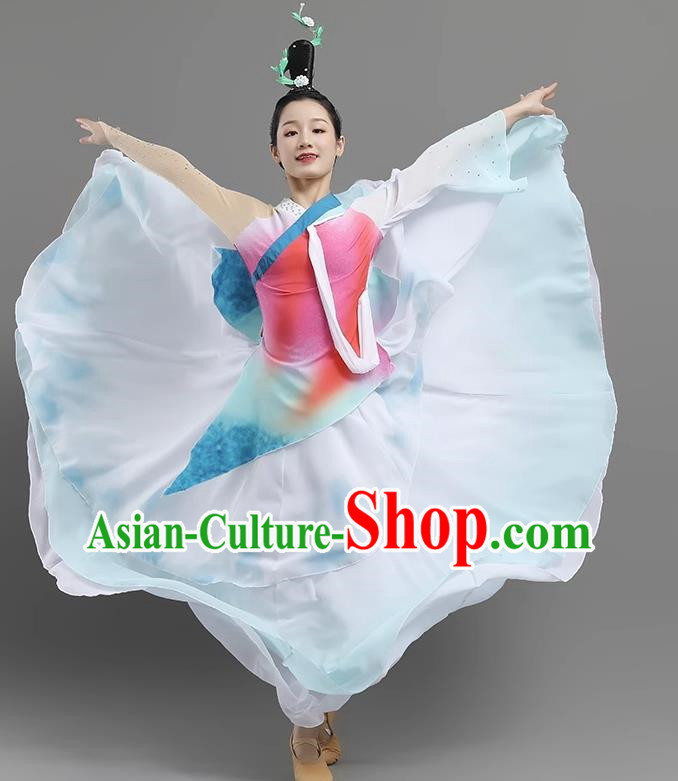 China Classical Dance Landscape Dance Costume Art Examination Adult Performance Clothing Elegant Skirt Female Performance Clothing