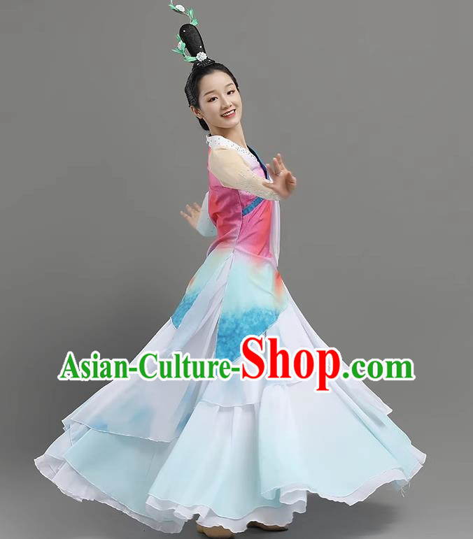 China Classical Dance Landscape Dance Costume Art Examination Adult Performance Clothing Elegant Skirt Female Performance Clothing