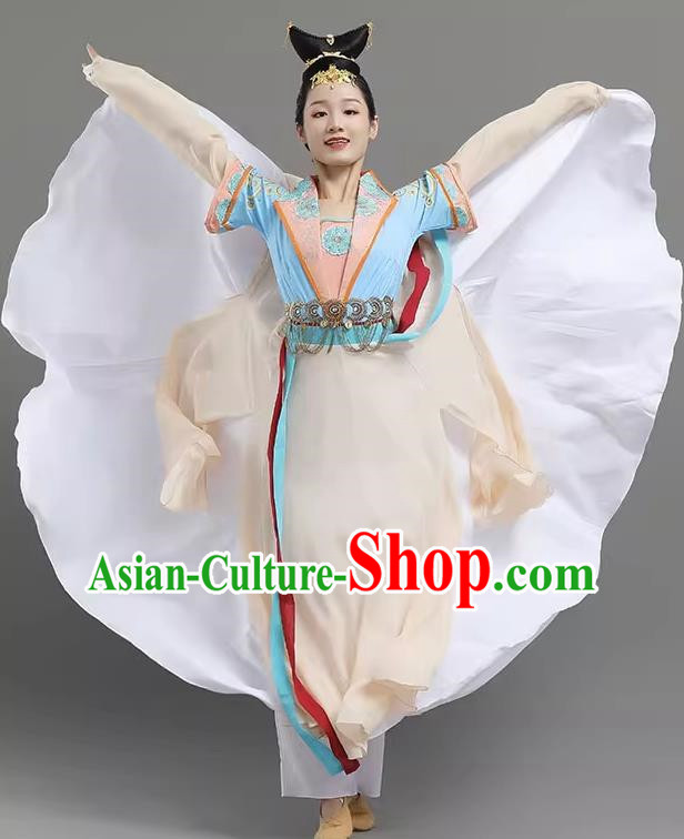 Dance Competition Art Examination Dance Feast Performance Costumes Han and Tang Dynasty Dress Dance Elegant Large Skirt Performance Costumes