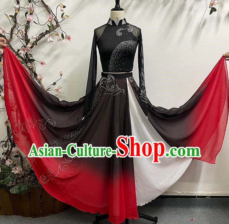 Female Huayao Dai Dance Costume Peacock Dance Big Swing Practice Skirt Practice Clothes Solo Dance Performance