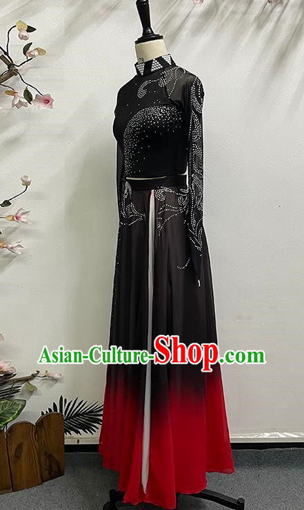 Female Huayao Dai Dance Costume Peacock Dance Big Swing Practice Skirt Practice Clothes Solo Dance Performance