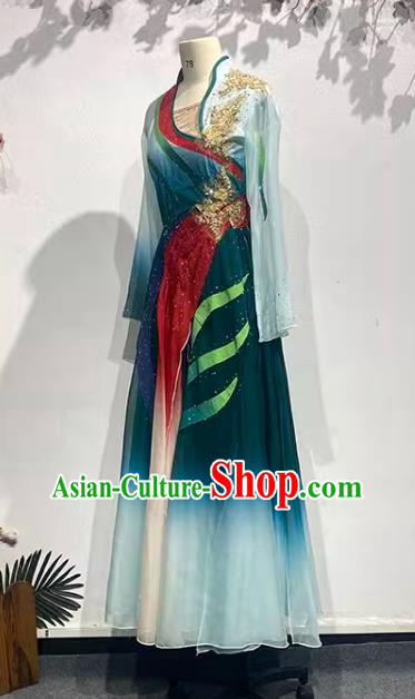 Han and Tang Dynasties Large Skirts Elegant Ancient Style Repertoire Art Examination Performance Costumes Picking Chrysanthemums Under The Eastern Fence China Classical Dance Performance Costumes