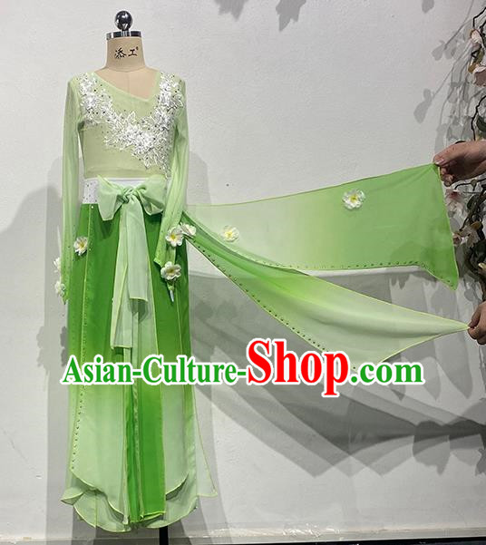 China Classical Chinese Style Art Test Dance Sentiment Embroidered Ridge Performance Costumes Performance Costumes Solo Repertoire Costumes