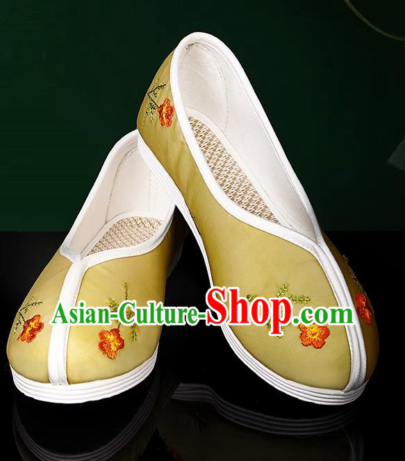 Women Hanfu Silk Embroidered Cloth Shoes