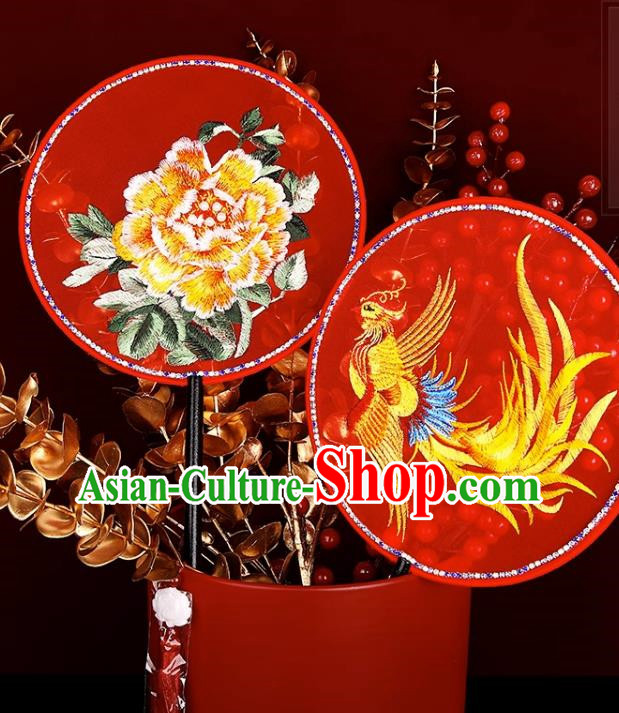 Bride Xi Fan Xiuhe Clothes Group Fan Marriage Wedding Group Fan Ancient Fan Marriage Fan Xizi Fan Chinese Style