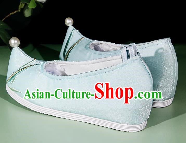 Hanfu Shoes Women Ancient Style Cloth Shoes Soft Sole Ancient Costume Shoes With Cheongsam