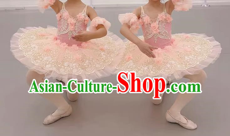 Ballet Skirt Girls Professional Fluffy Skirt Competition TUTU Skirt Little Swan Dance Costume