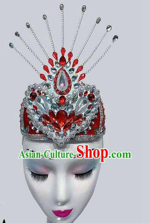 Uighur Dance Headdress Xinjiang Four Corner Small Flower Hat Blooming Ethnic Art Test Performance Adult Hat Ethnic Hat Braid Hat