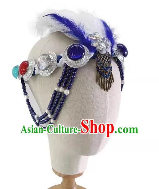 Mongolian Dance Headdress Silent Grassland Folk Dance Headdress Solo Dance Headdress Taoli Cup Dance Headdress