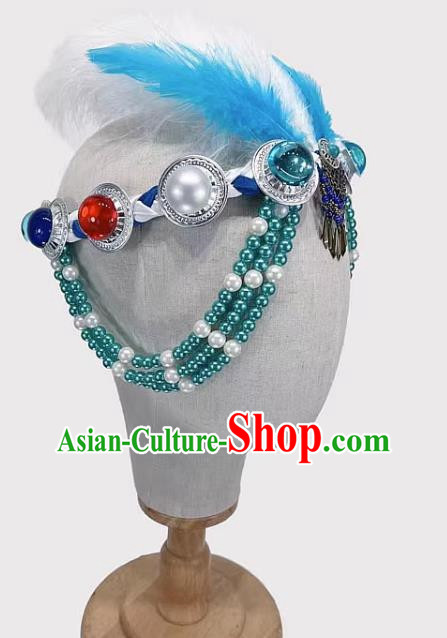 Mongolian Dance Headdress Silent Grassland Folk Dance Headdress Solo Dance Headdress Taoli Cup Dance Headdress