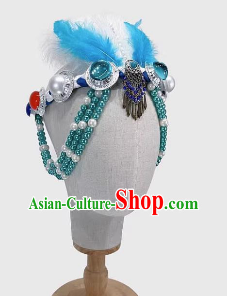 Mongolian Dance Headdress Silent Grassland Folk Dance Headdress Solo Dance Headdress Taoli Cup Dance Headdress
