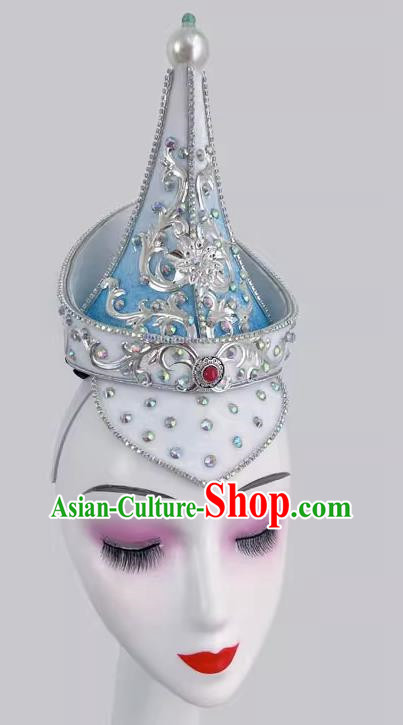 Mongolian Dance Gradient Color Hat Art Test Minority Dance Performance Performance Hat Headdress