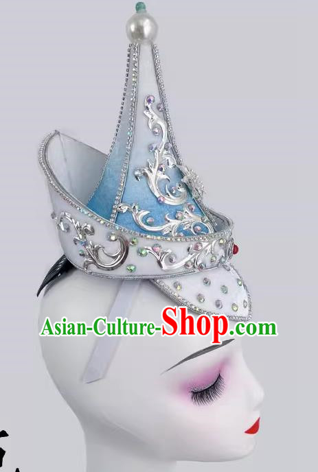 Mongolian Dance Gradient Color Hat Art Test Minority Dance Performance Performance Hat Headdress