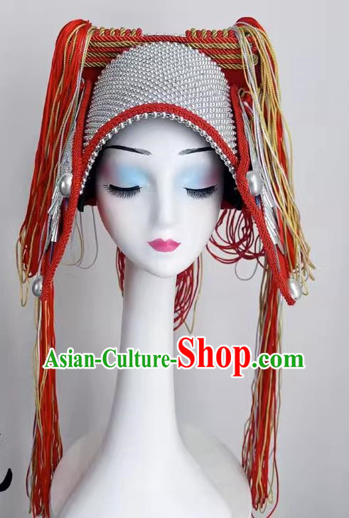 Ethnic Style Art Test Minority Dance Performance Yao And Miao Buyi Red Dance Headdress