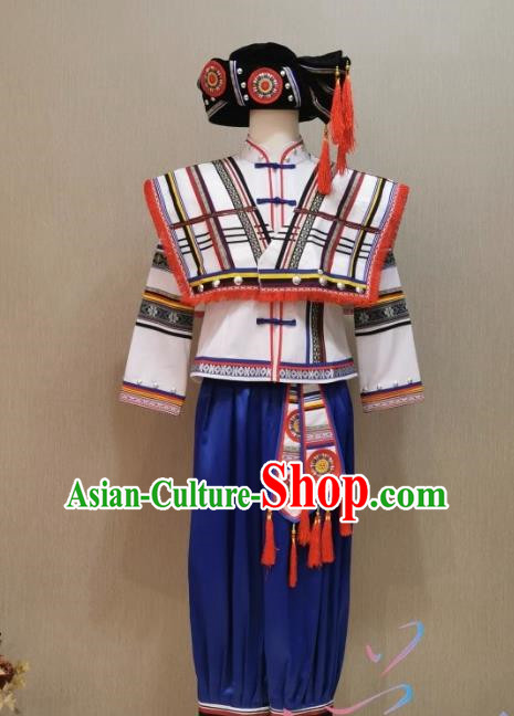 56 Minority Costumes Jinuo Yugur Tujia Men Dance Costumes